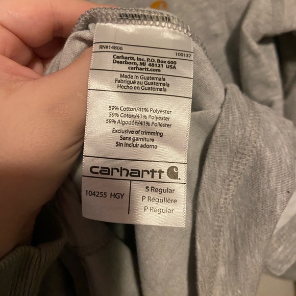 CARHARTT FORCE® RELAXED FIT MIDWEIGHT LONG-SLEEVE QUARTER-ZIP MOCK-NECK T-SHIRT - Picture 7 of 7